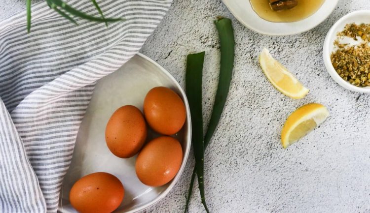 DIY egg masks